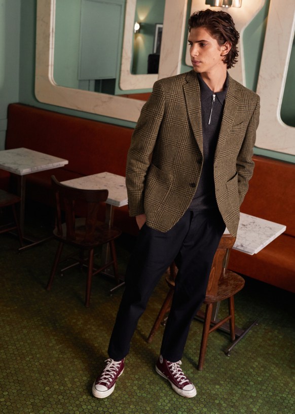 Riddle Jacket - Prince de Galles Beige - Wool - Sézane