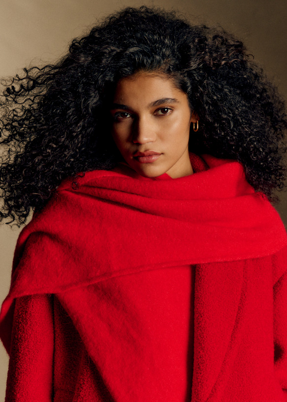 SÉZANE セザンヌ MARIANNE マキシスカーフ マフラー 黒 ブラック SÉZANE セザンヌ MARIANNE マキシスカーフ マフラー 黒 ブラック