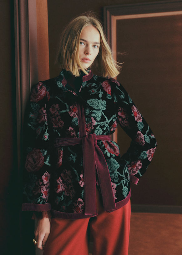 Veste Athais - Noir Rose