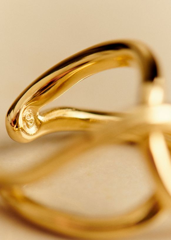 SEZANE セザンヌ　アップサイクル真鍮製ゴールドリング Alice リング - ゴールド - リサイクル真鍮 - Sézane