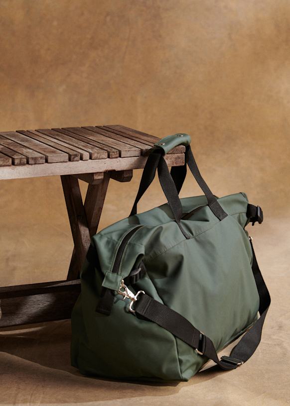 Darren Travel Bag Green Cotton Octobre Editions