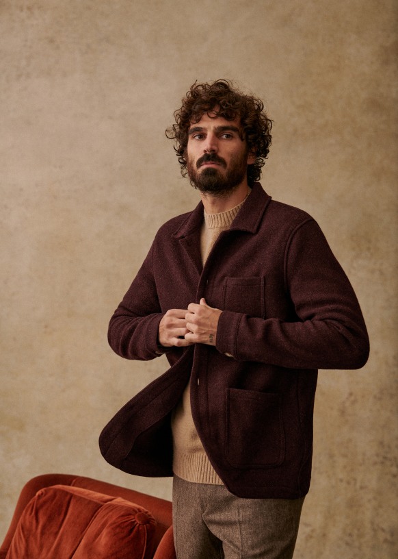 Nelson Jacket - Dark rust - Wool - Octobre Éditions