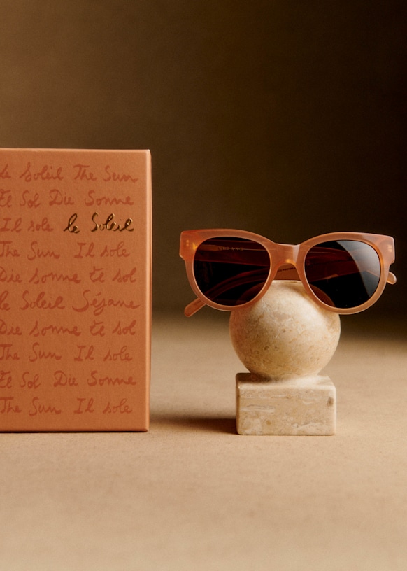 【Sezane】抜け感×知的さRitaのブラウンサングラス Rita sunglasses - Brown - Sézane