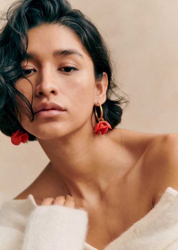 Flora Hoops - Poppy - Resin - Sézane