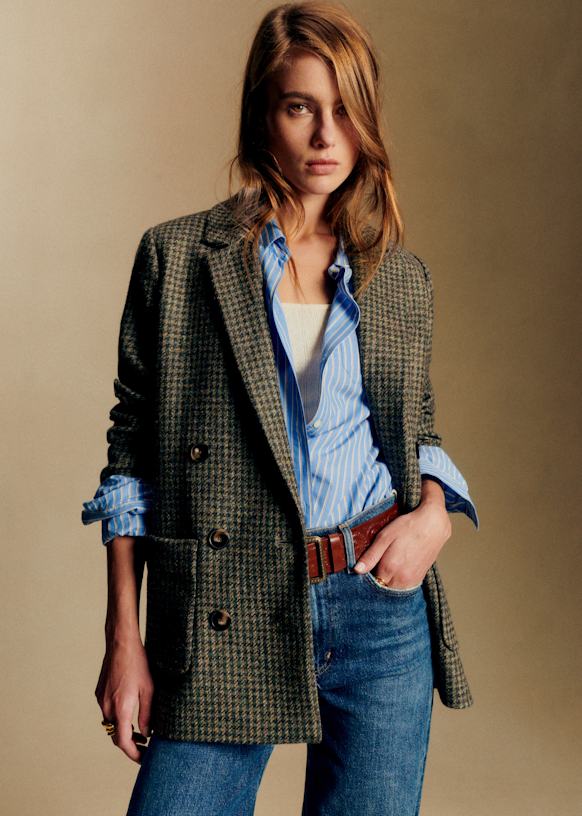 Michele Jacket - Navy - Recycled polyester - Sézane