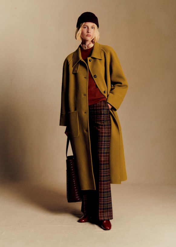 Kais Coat - Blue-Grey - Virgin wool - Sézane