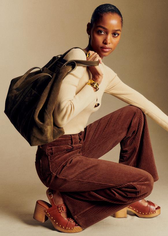 New 70's Trousers - Dark Brown - Organic cotton - organic textile