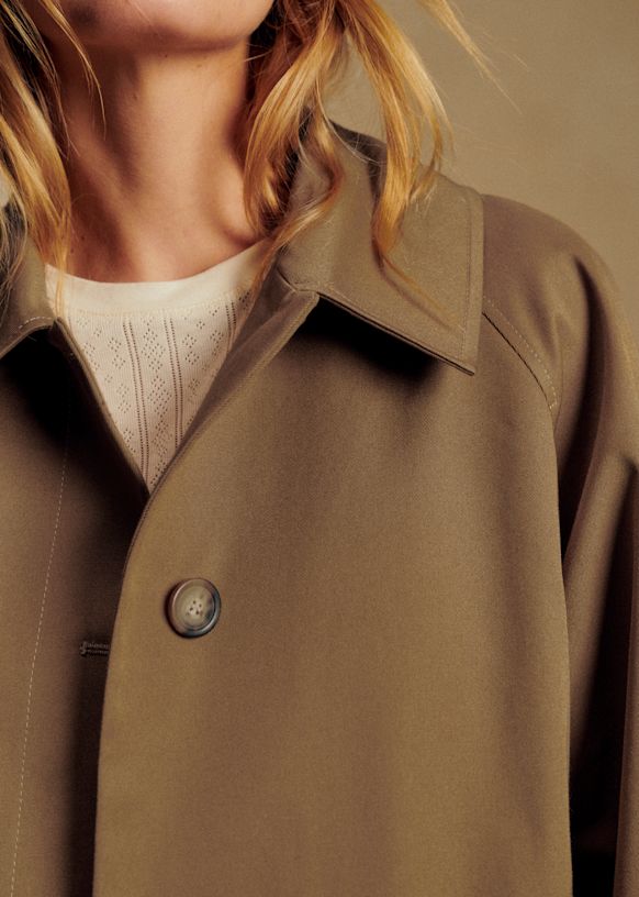 Bobby Jacket - Light Beige - Organic Cotton - Sézane