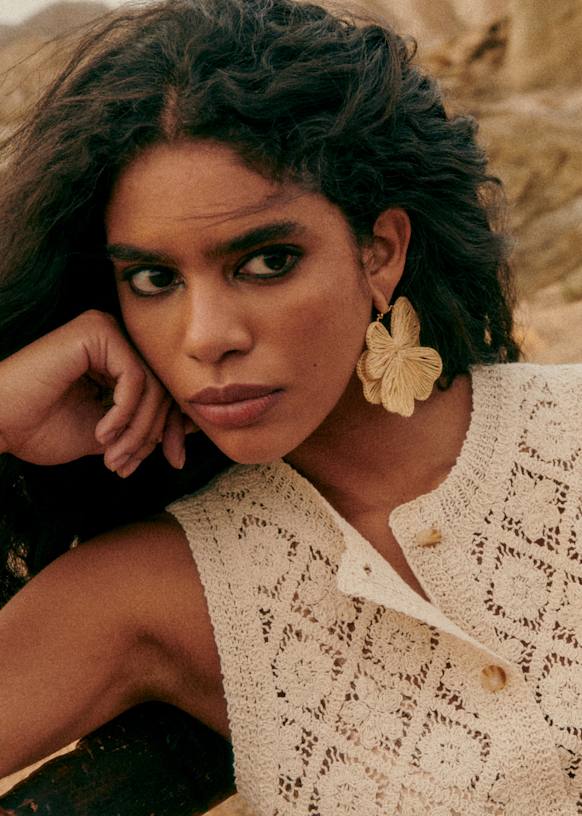 専用　THE HANNYピアス Luanaピアス - グリーン - ラフィア - Sézane