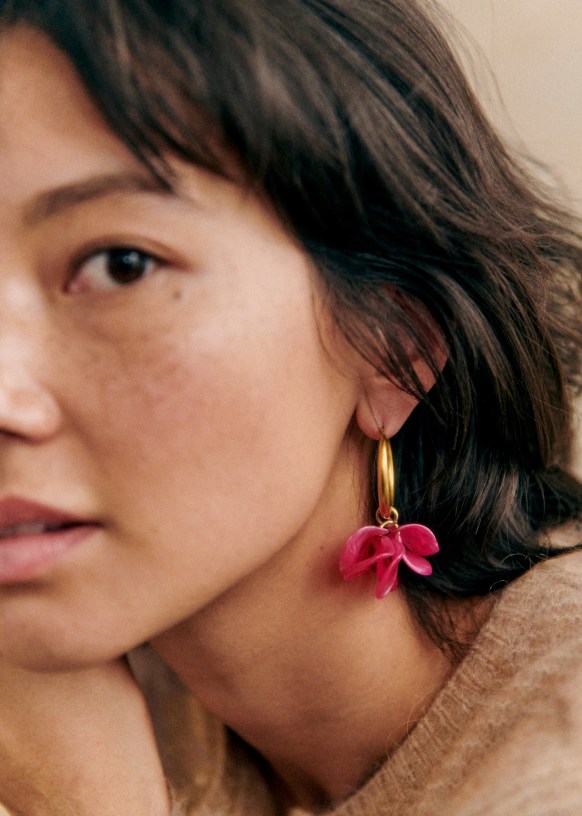 Flora Hoops - Poppy - Resin - Sézane