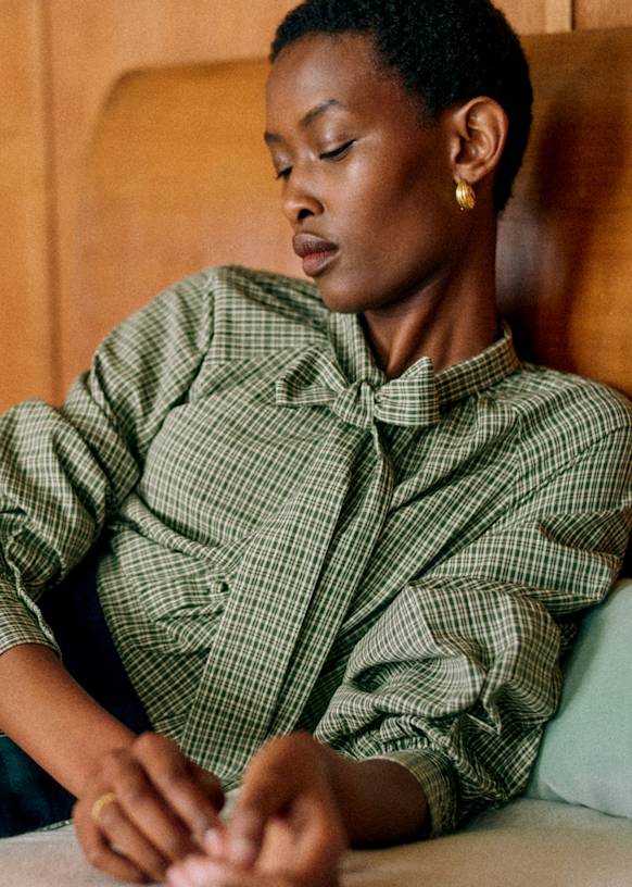 Jimena Blouse - Sézane x MDLO - Wigan Check - Organic cotton