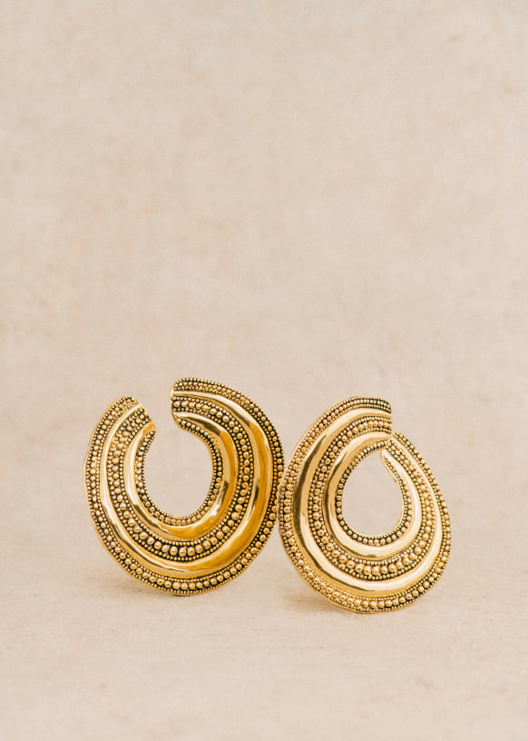 Indian Gold Earrings For Women | Gold Jhumka | OM Jewellers
