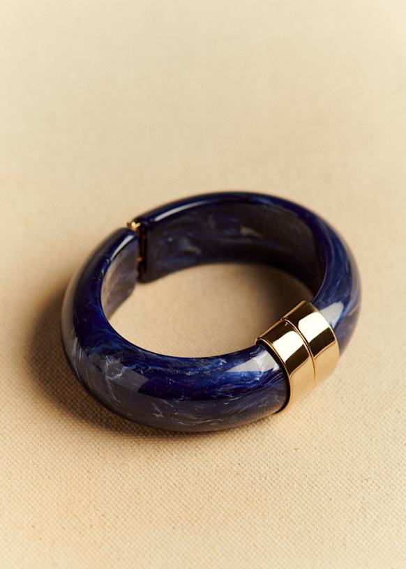 【新品未使用】Sézane ブレスレット　現行品 Leo ブレスレット - ネイビーブルー - アセテート - Sézane