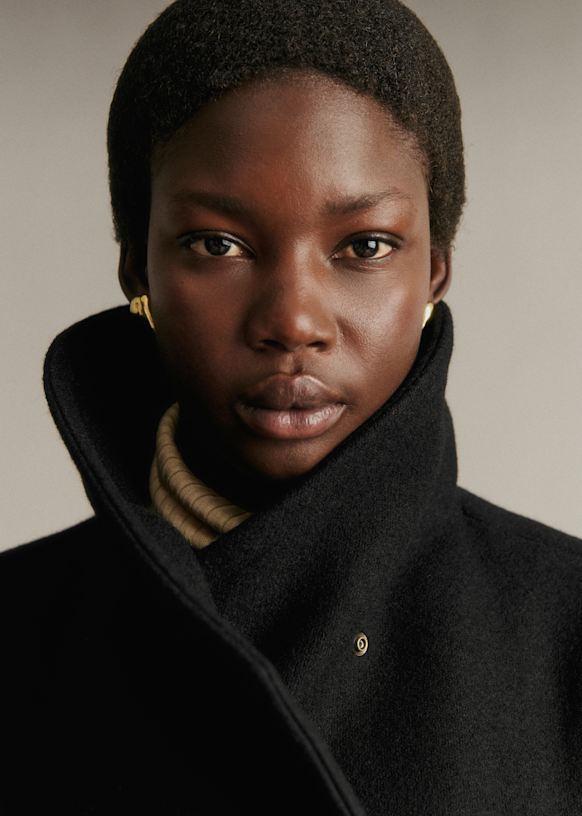 Fernand Coat - Black - Wool - Sézane