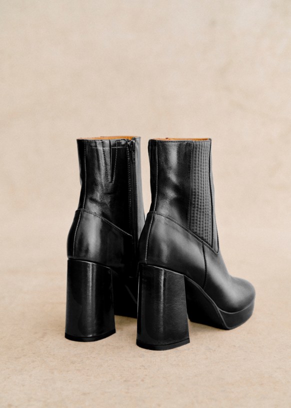 Cassie High Boots - Smooth Black - Sézane