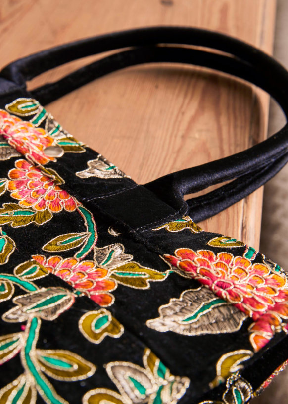 Le Sept - Multicolour embroidery - Polyester fabric - Sézane
