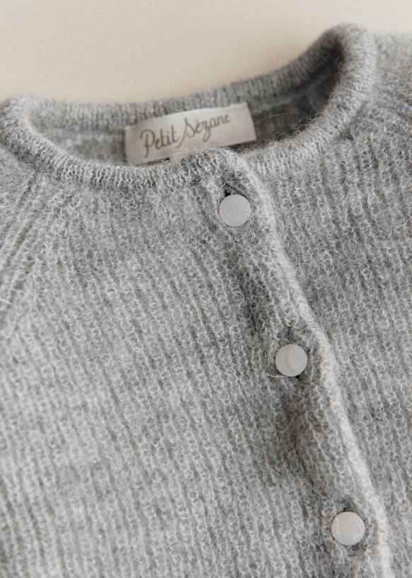 Gaspard Cardigan - Light Beige - Super kid mohair - Sézane