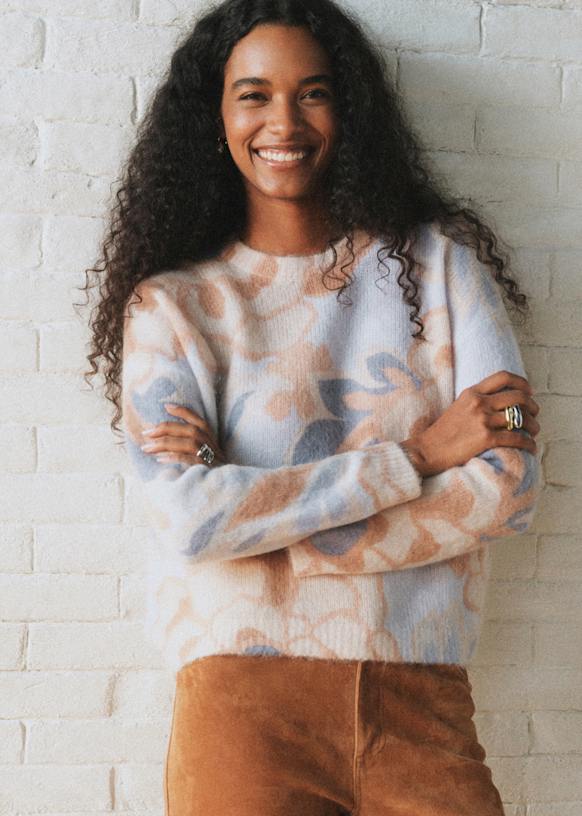 Dhalia Jumper - Doria Print - Kid mohair - Sézane