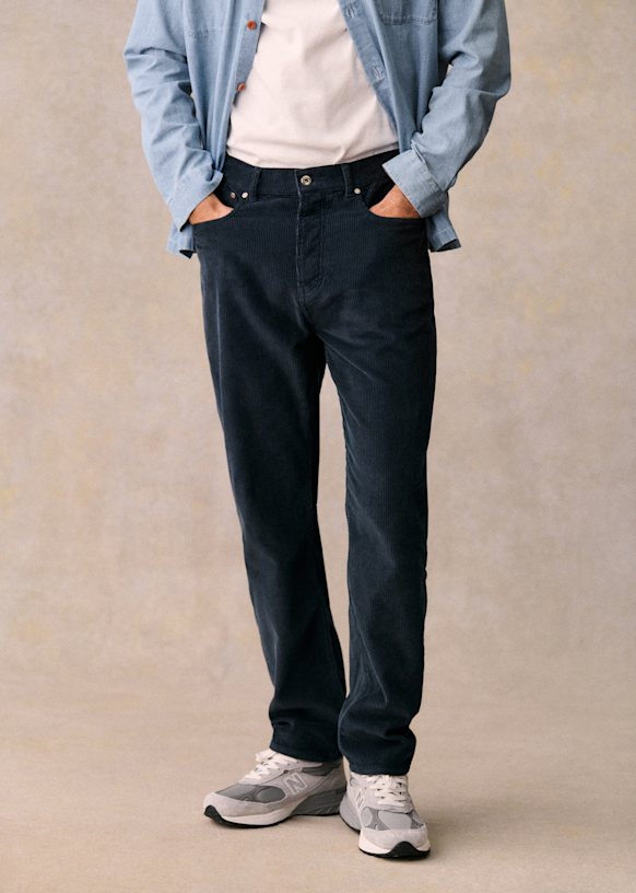 Corduroy Albano Trousers - Green - Organic Cotton - Octobre