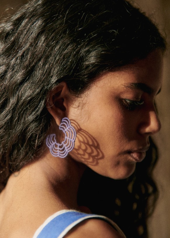 グランドホールセール Tao Hoops - Natural - Raffia - Sézane アクセサリー