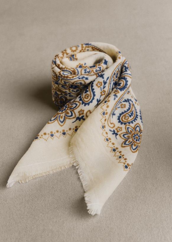 Maryse Scarf - Shilo dayflowers - Wool - Sézane