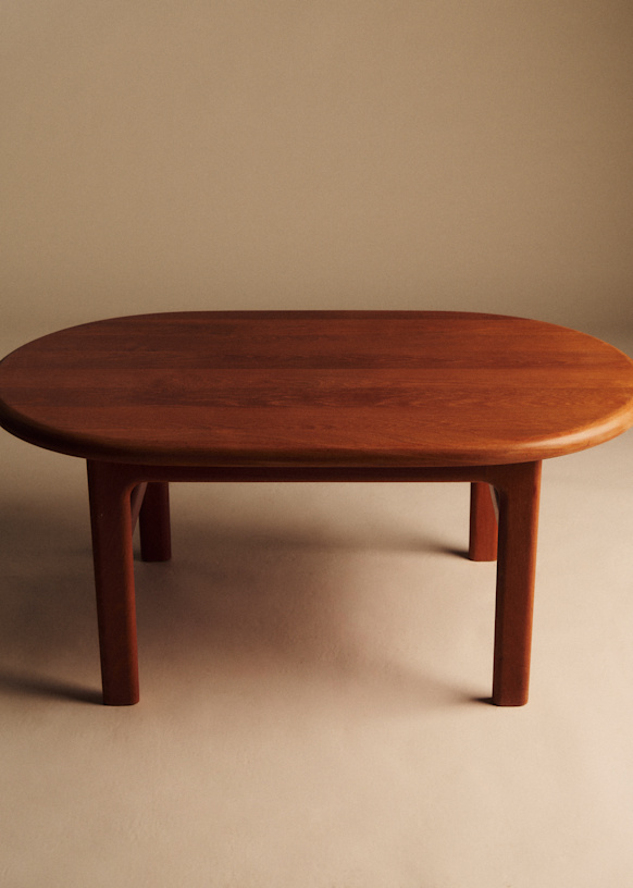 Table basse in teck années 1960