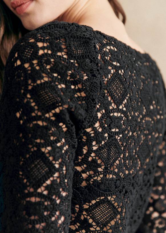 Alvere Blouse - Black - Organic Cotton - Sézane
