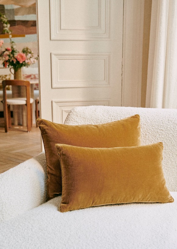 Small velvet cushions outlet