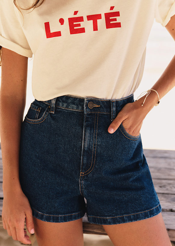 Le City Shorts - Sunflower Print - Organic cotton - organic