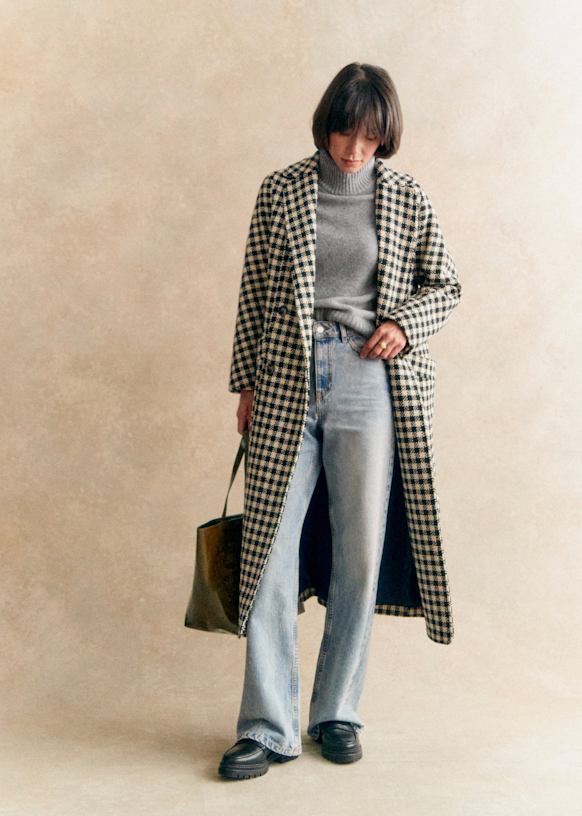 Checkered overcoat new arrivals