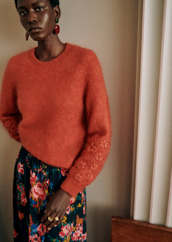 Mélanie セーター - 錆色 - キッドモヘア - Sézane