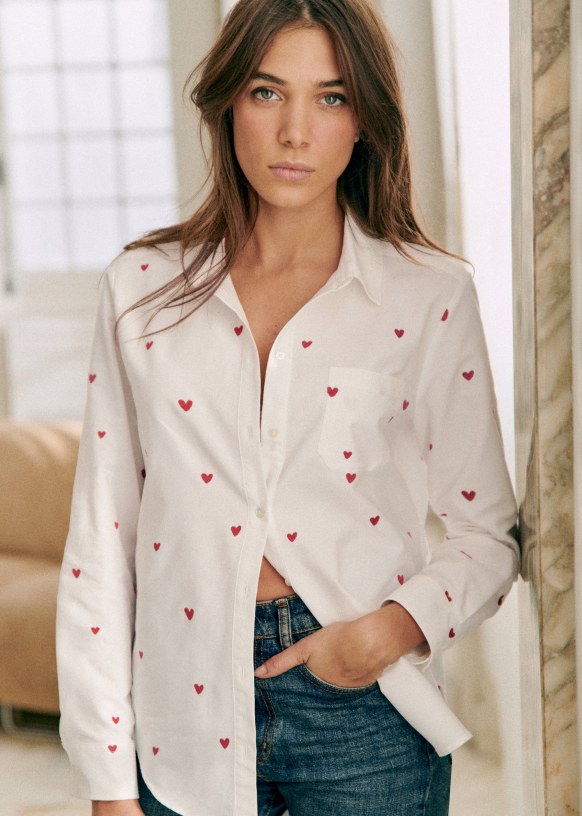 Camicia con cuori on sale