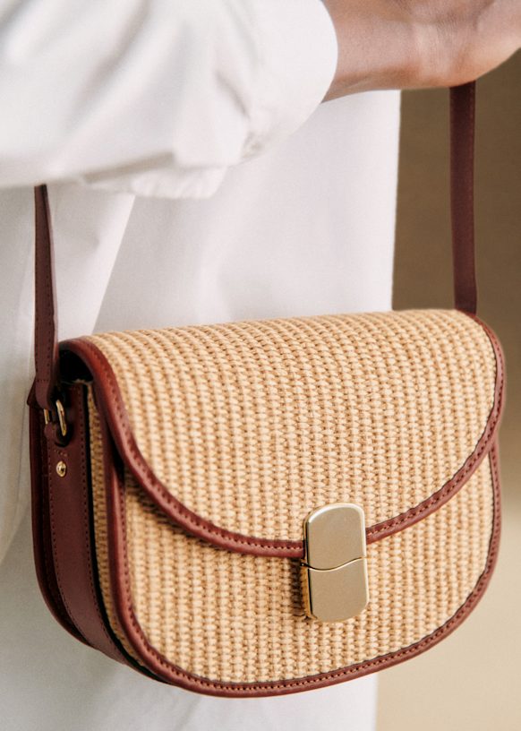 Claude Bag - Sand Textile - Raffia - Sézane