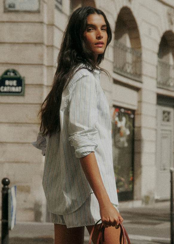 Max Shirt - Summer Stripes - Organic cotton - organic textile - Sézane