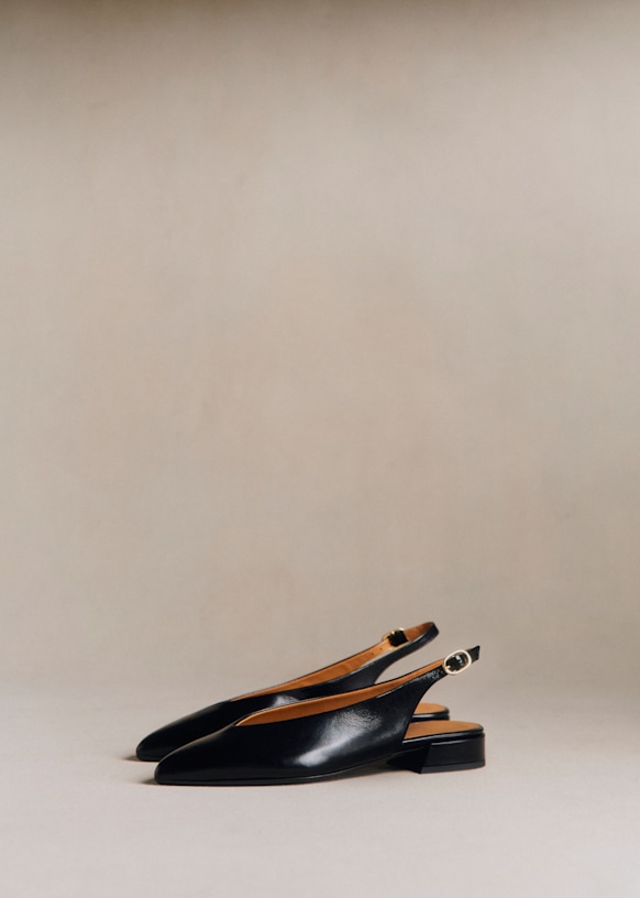 Suzanne Low Ballerinas - Vintage Bordeaux - Bovine leather - Sézane