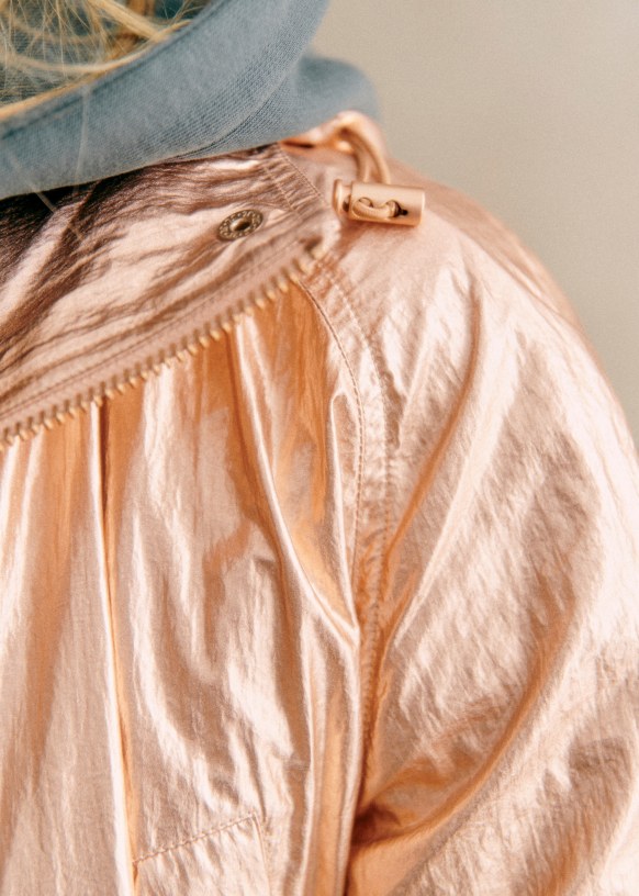 セザンヌ◆SEZANE◆Miro フード付きライトウェイトジャケット Miro Jacket - Gold - Polyamide - Sézane