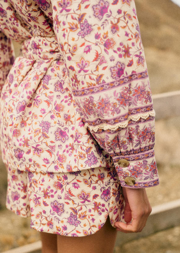 Carmen Shorts - Nausica Floral Print - Organic cotton