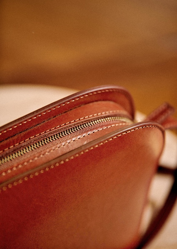 Heritage Victor Bag Natural heritage Bovine leather Sézane