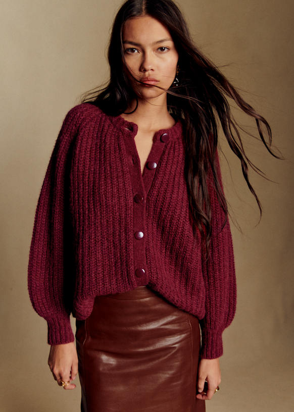 Gilet Emile - Mordoré - Alpaga - Sézane