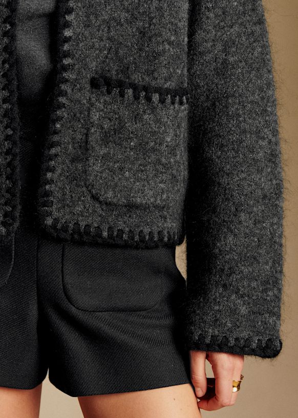 Lucie ジャケット - キャメル - キッドモヘア - Sézane