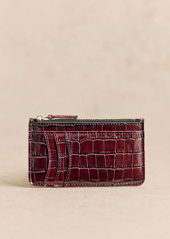 Croco print Card Holder