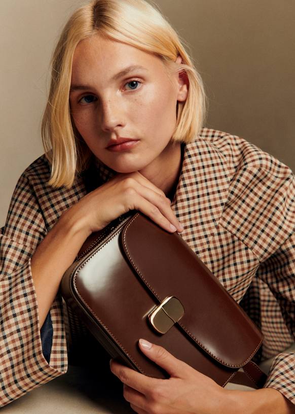 Milo クラシックバッグ - アイスブラック - スムースカウハイドレザー