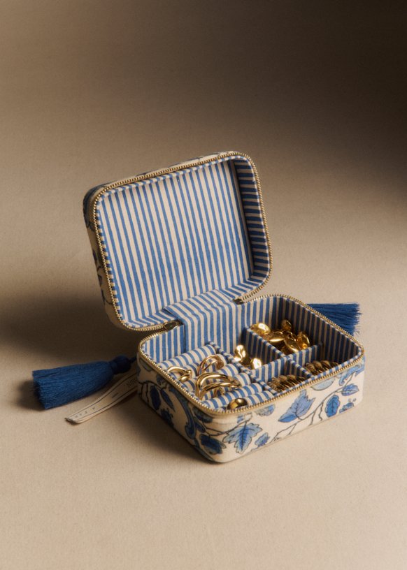 ジュエリーケース（大）- Sézane x Antoinette Poisson - ブルーバード