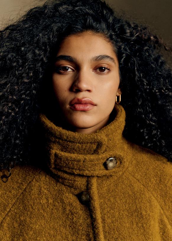 Léo Coat - Vert Bronze - Virgin wool - Sézane