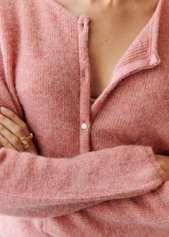 Gilet Gaspard Ecru Super kid mohair Sezane