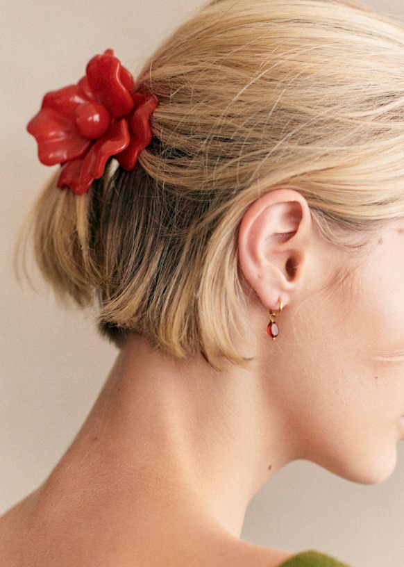 Kianar Scrunchie - Brick orange - Resin - Sézane