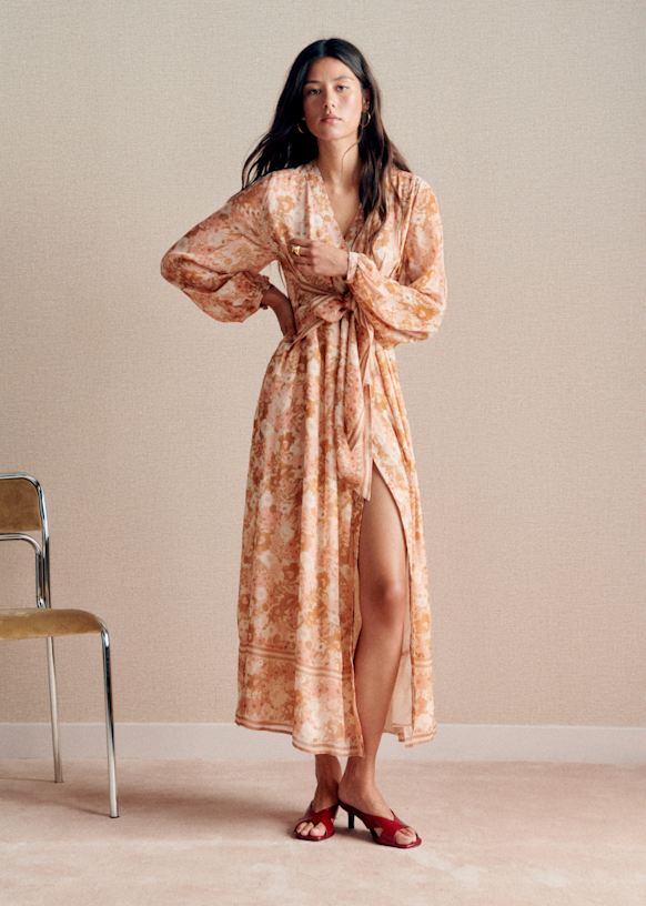 Gizehドレス - ジョイアプリント - ビスコース - Sézane