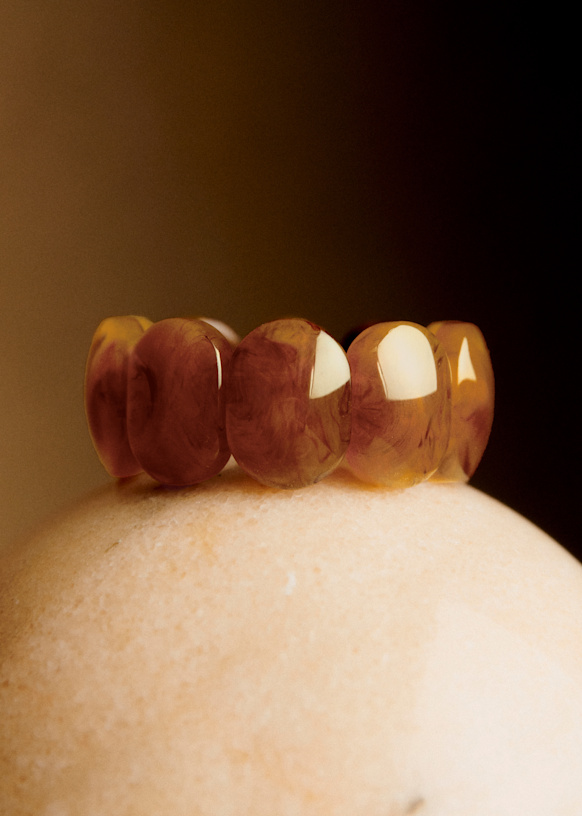 Amandine Bracelet - Carmine Red - Resin - Sézane