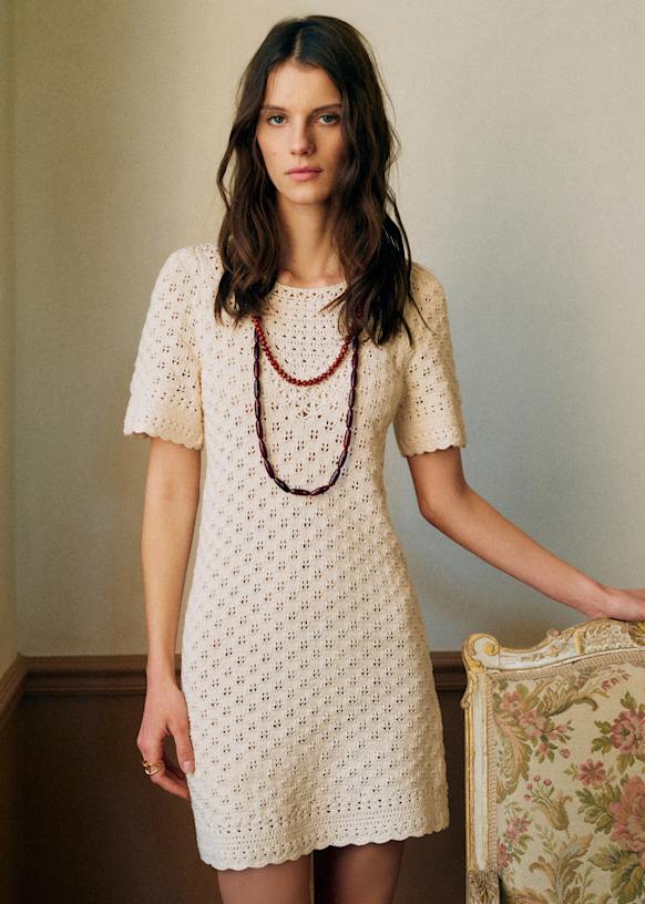 Liliana Dress - Cream - Organic cotton - organic textile - Szane