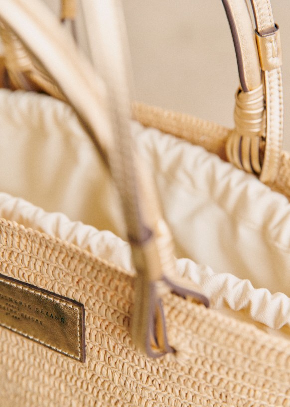 Sezane straw bag clearance